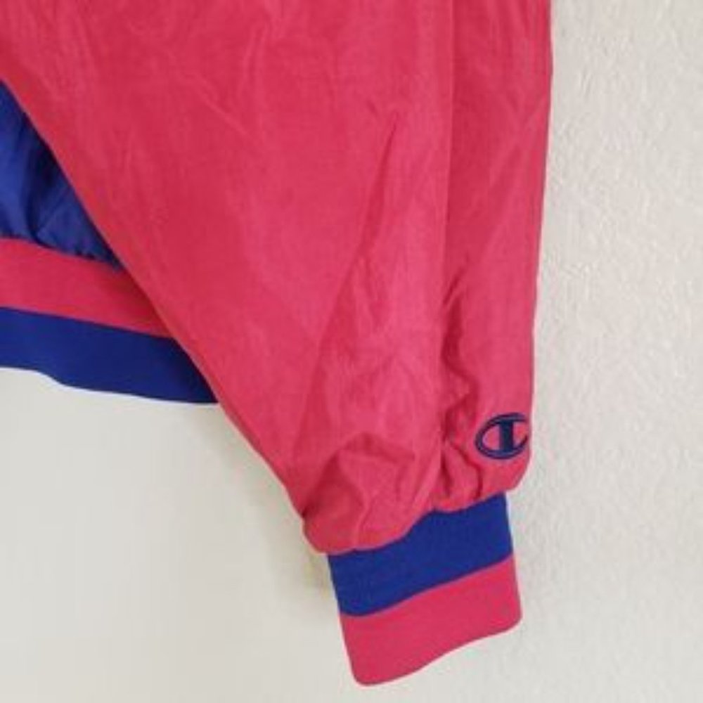 Champion Vintage Bomber Windbreaker Jacket Large - Picture 8 of 11